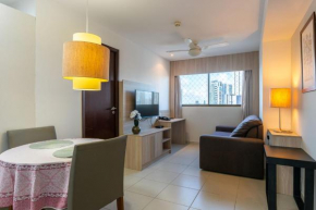 NOB1107 Excelente Flat em Boa Viagem com um quarto ideal para turismo e negócio